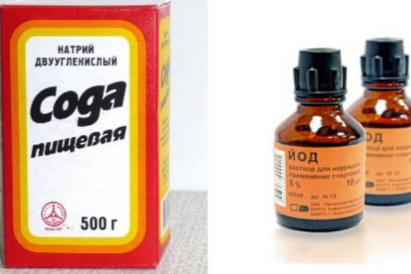 Сочетание соды и йода