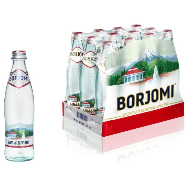 Стеклянная бутылка боржоми 330 мл