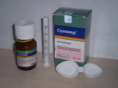 Сумамед при отите для лечения детей